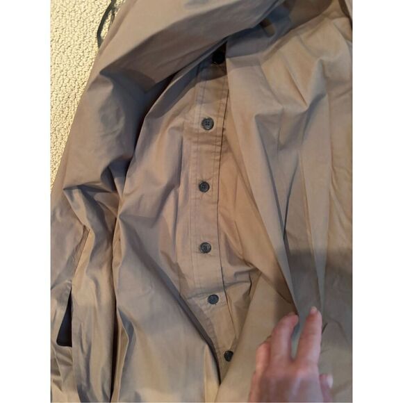 A.L.C. Georgia Cut Out Plunge Neck Button Down Midi Shirt Dress - Picture 7 of 8